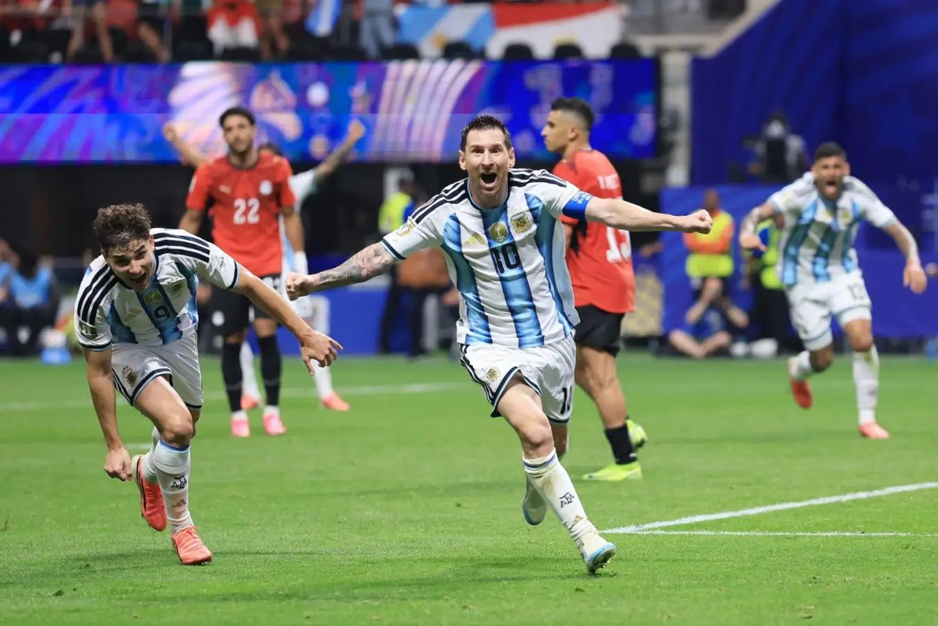 Argentina lo dio vuelta ante Egipto y ganó por 3 a 2