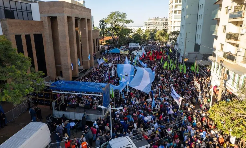Docentes se movilizan a dos años del “Misionerazo”