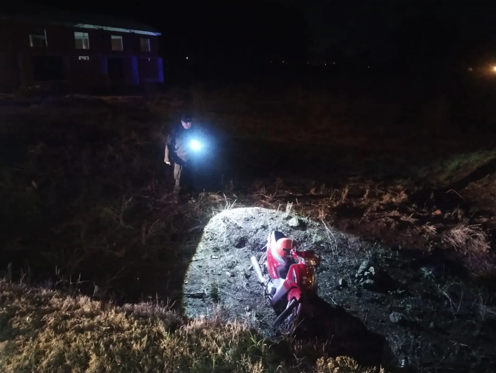 Un motociclista sufrió lesiones tras un despiste en Garuhapé