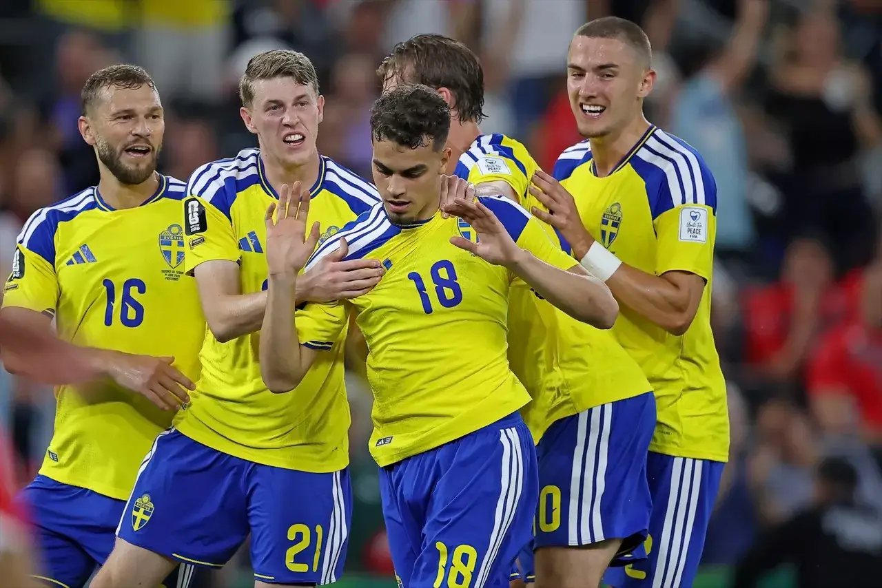 Mundial 2026: Suecia aplastó a Túnez por 5 a 1