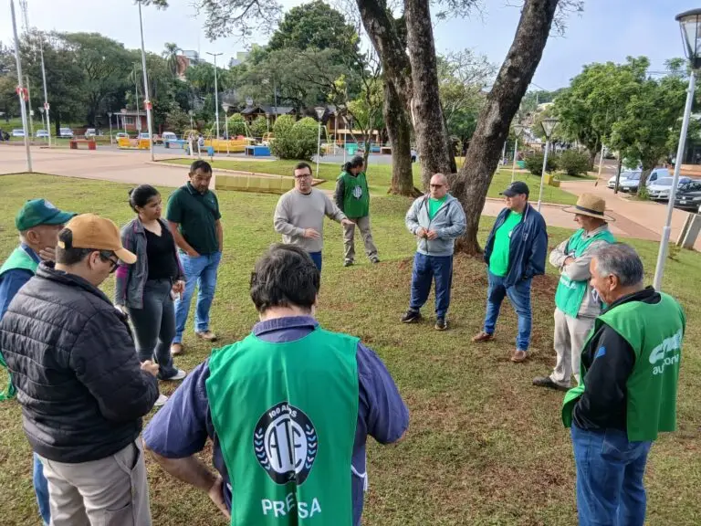 San Vicente: ATE se moviliza y denuncia sueldos de indigencia