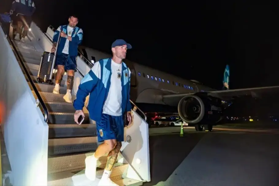 La Selección Argentina llegó a Miami a la espera del partido con Cabo Verde
