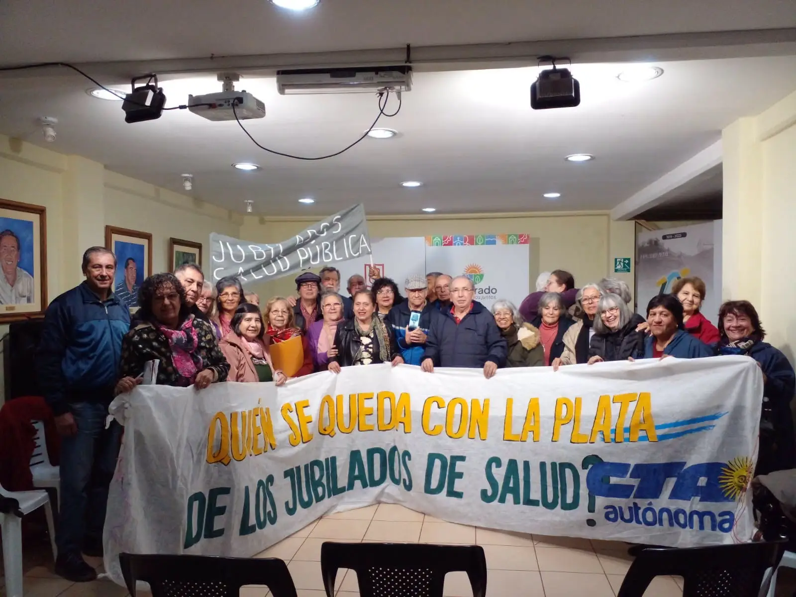 “No estamos dispuestos a que se sigan quedando con parte de nuestras jubilaciones”