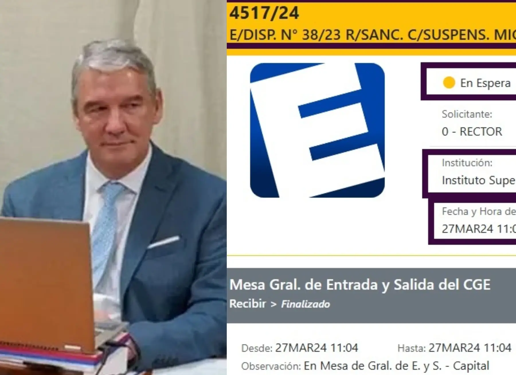Un trámite que complica a Sedoff, está cajoneando en el CGE