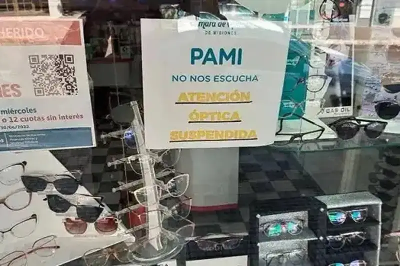 Deuda del PAMI: Ópticas mantienen la suspensión del servicio