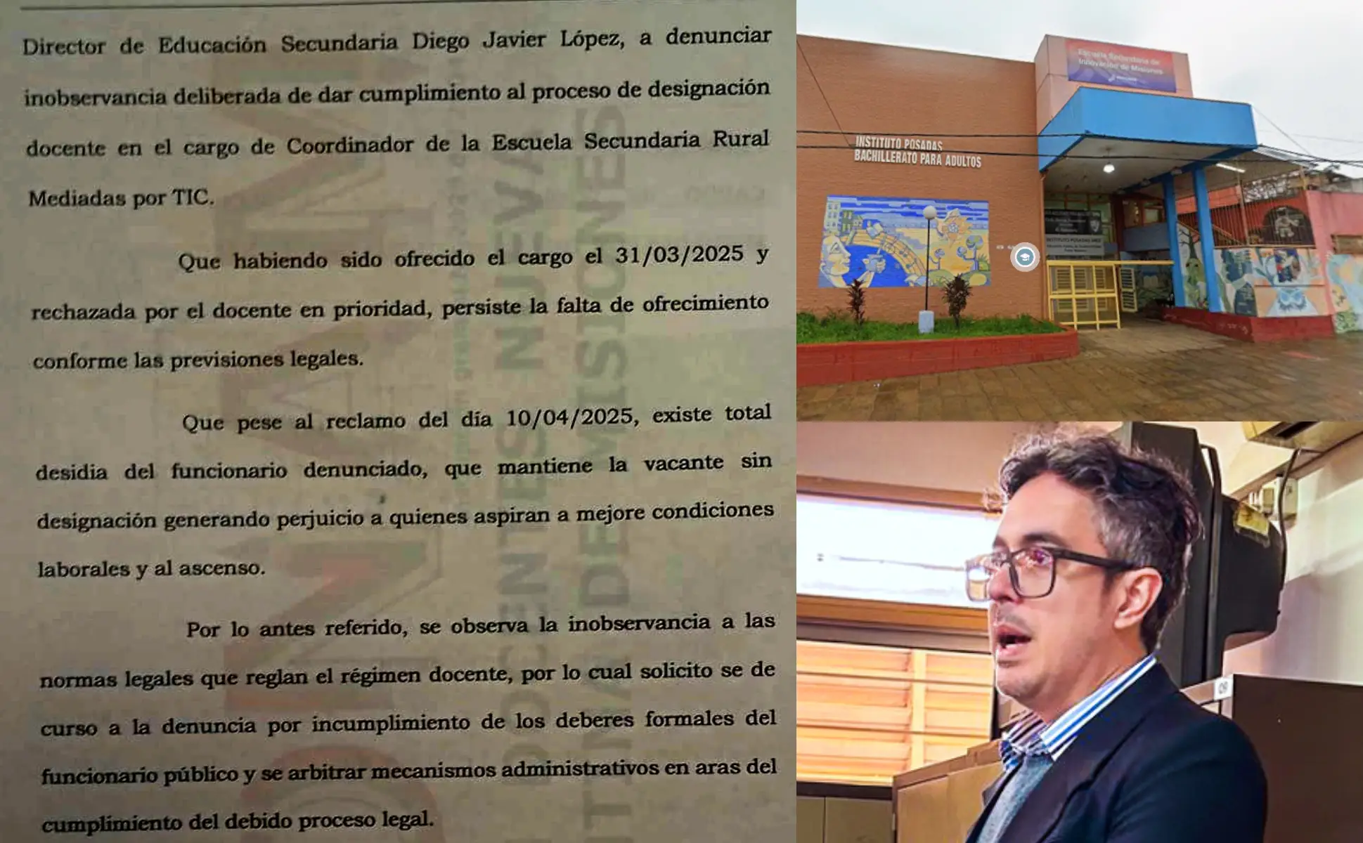 El CGE lleva 6 meses sin resolver un pedido de sanción por la designación irregular de un directivo en una escuela