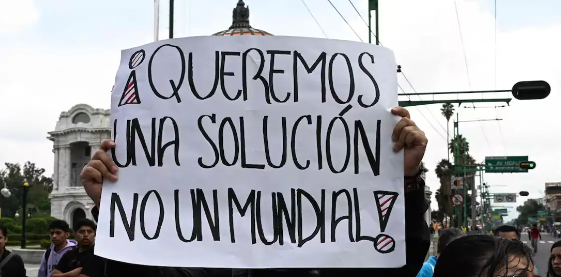 Protestas en México a horas del comienzo del Mundial