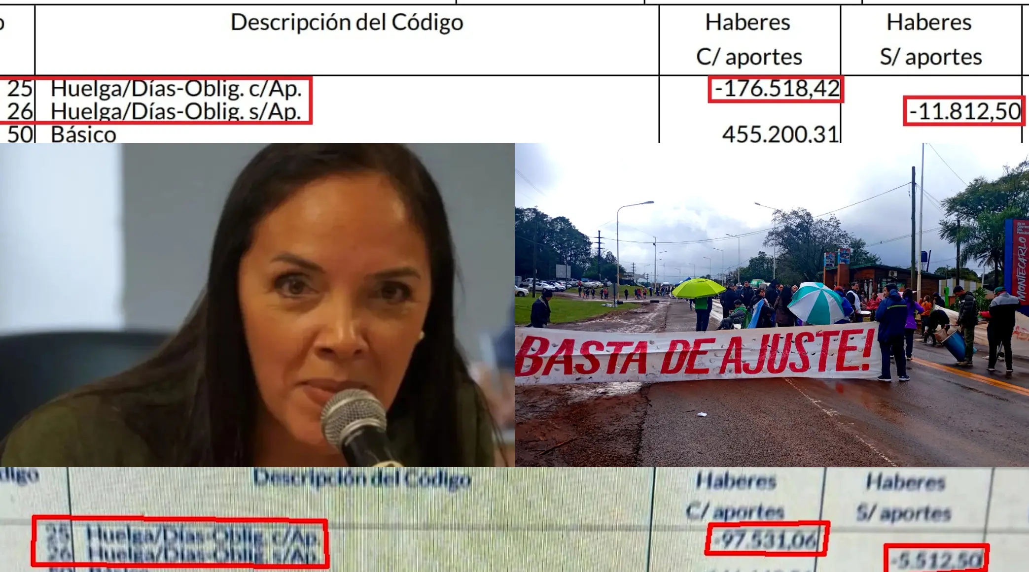 López mintió y se aplicaron descuentos por días de huelga
