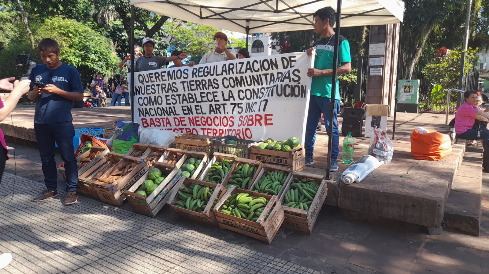 Mandiocazo en Posadas: "Queremos la regularización de la tierra comunitaria"