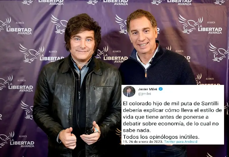 Giro de Milei: defendió la designación de Santilli como Jefe de Gabinete