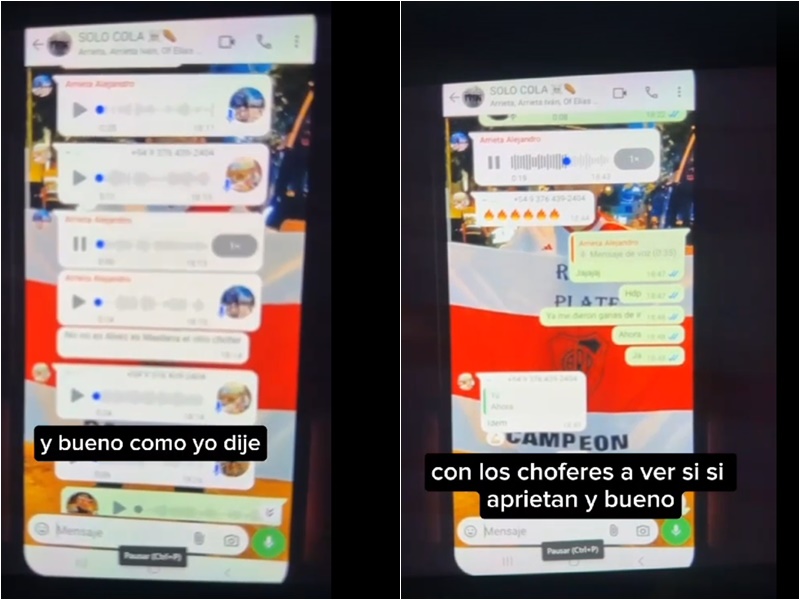 "Solo Cola", el grupo de whatsapp de los policías acusados de sedición