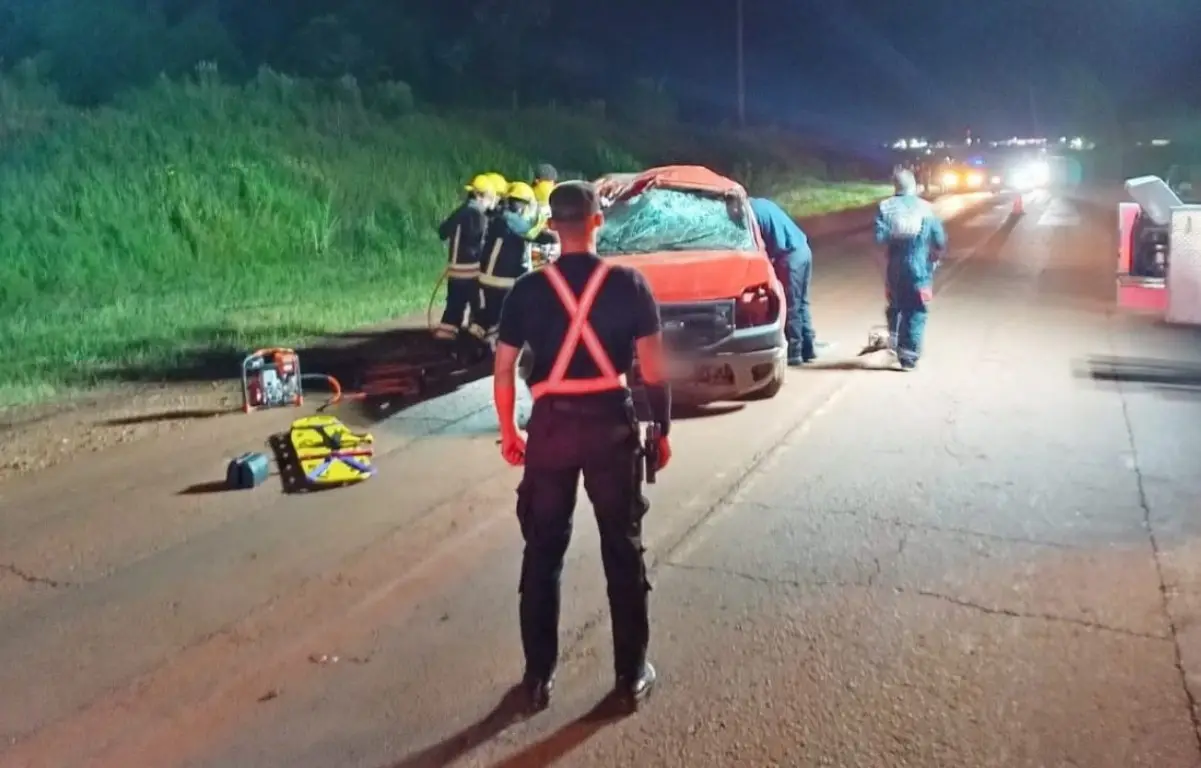 Conductor lesionado tras despistar sobre la Ruta provincial 13