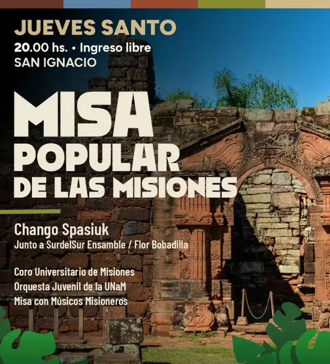Semana Santa: Misa de las Misiones y música para celebrar en comunidad