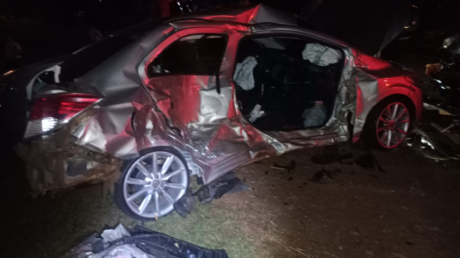 Triple choque dejó una víctima fatal y varios heridos en Wanda