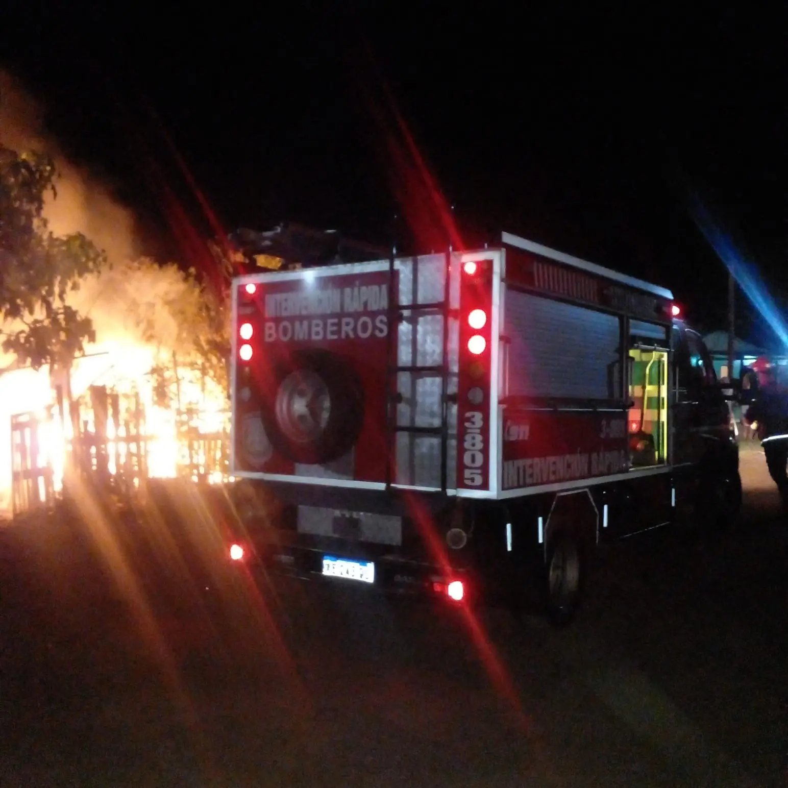 Incendio fatal en Garupá: un anciano perdió la vida