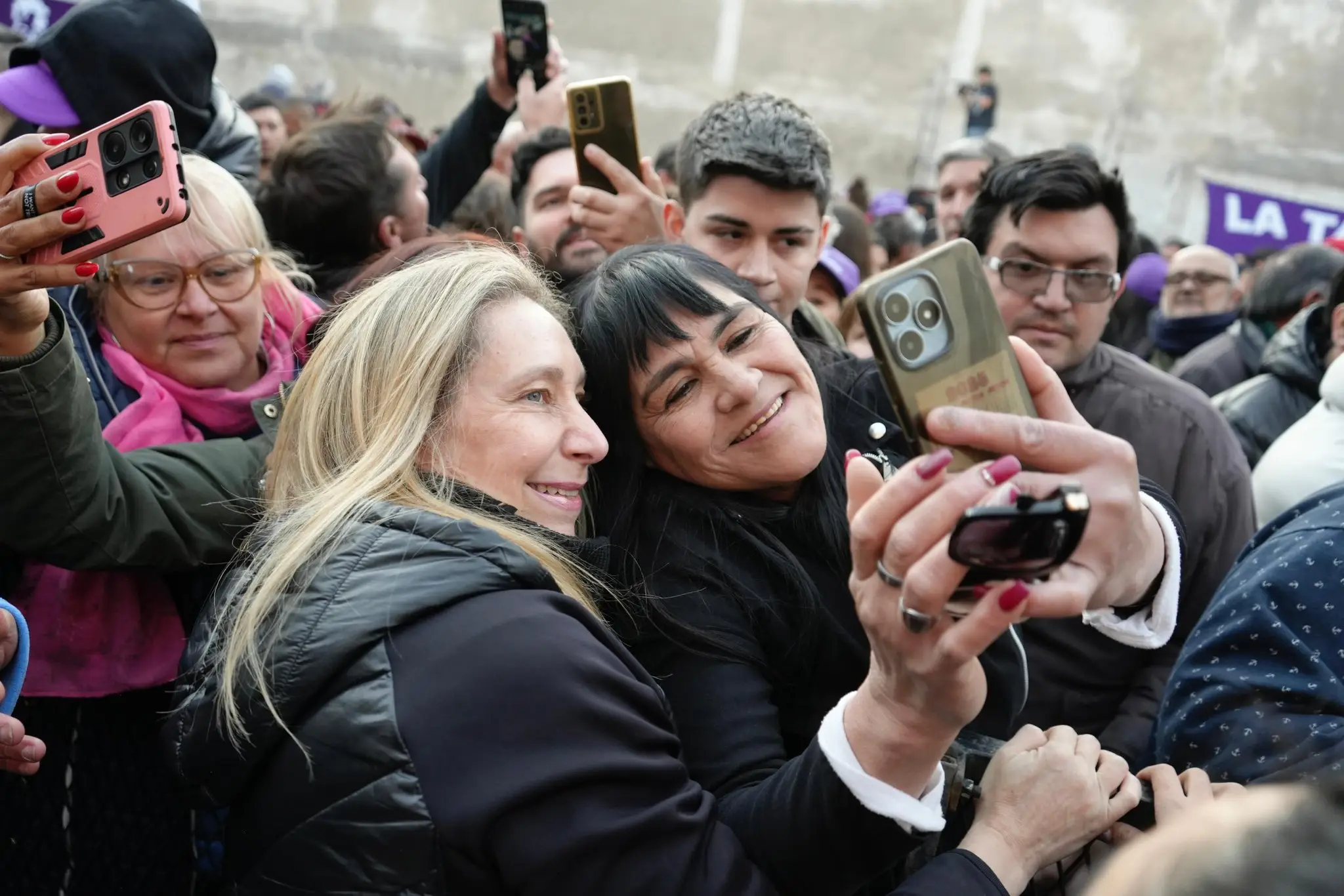 Karina reapareció en público tras el escándalo de las coimas