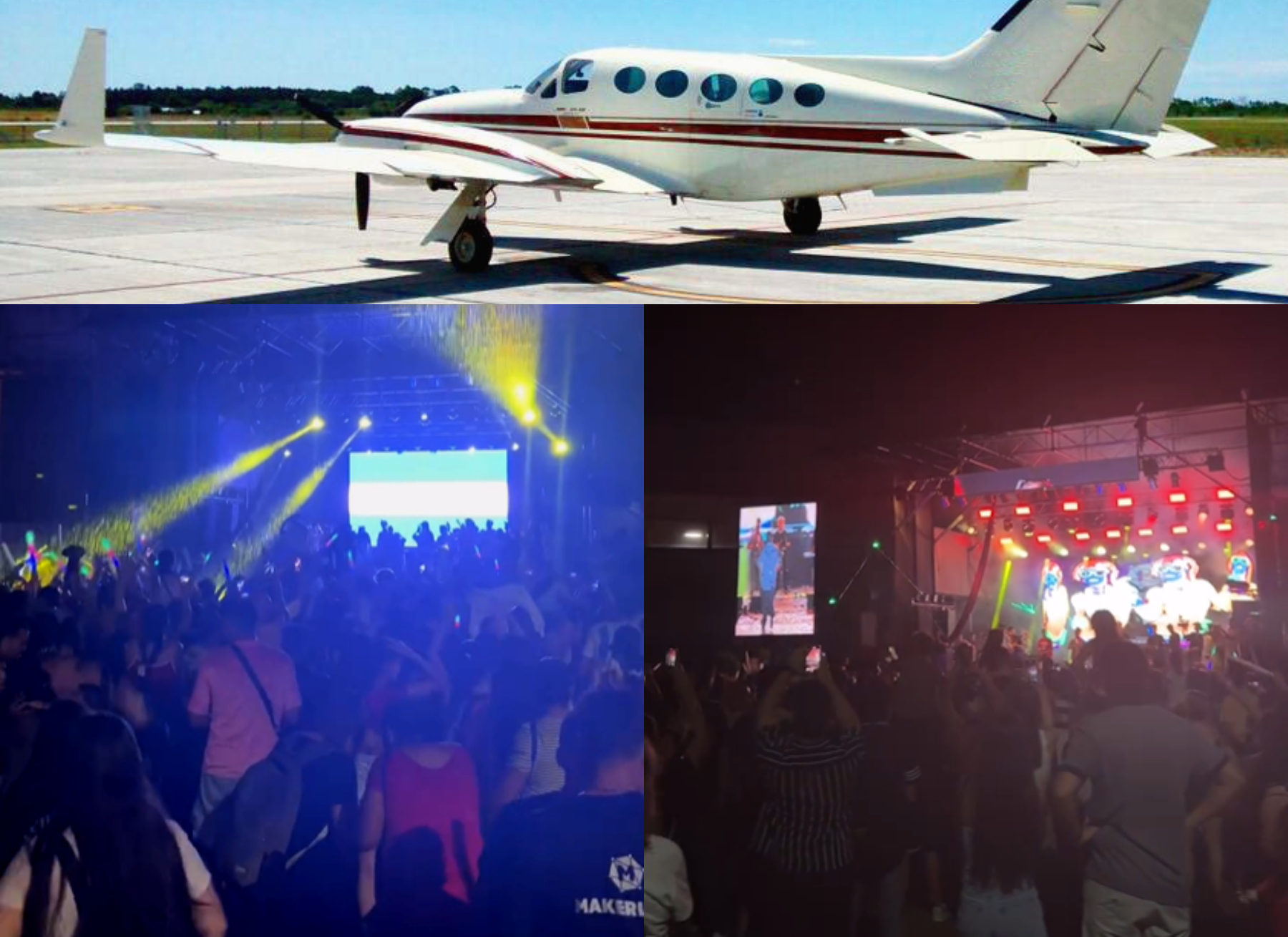 ¿Se contrató un avión privado para traer a los artistas que tocaron en la Makerland 2024?