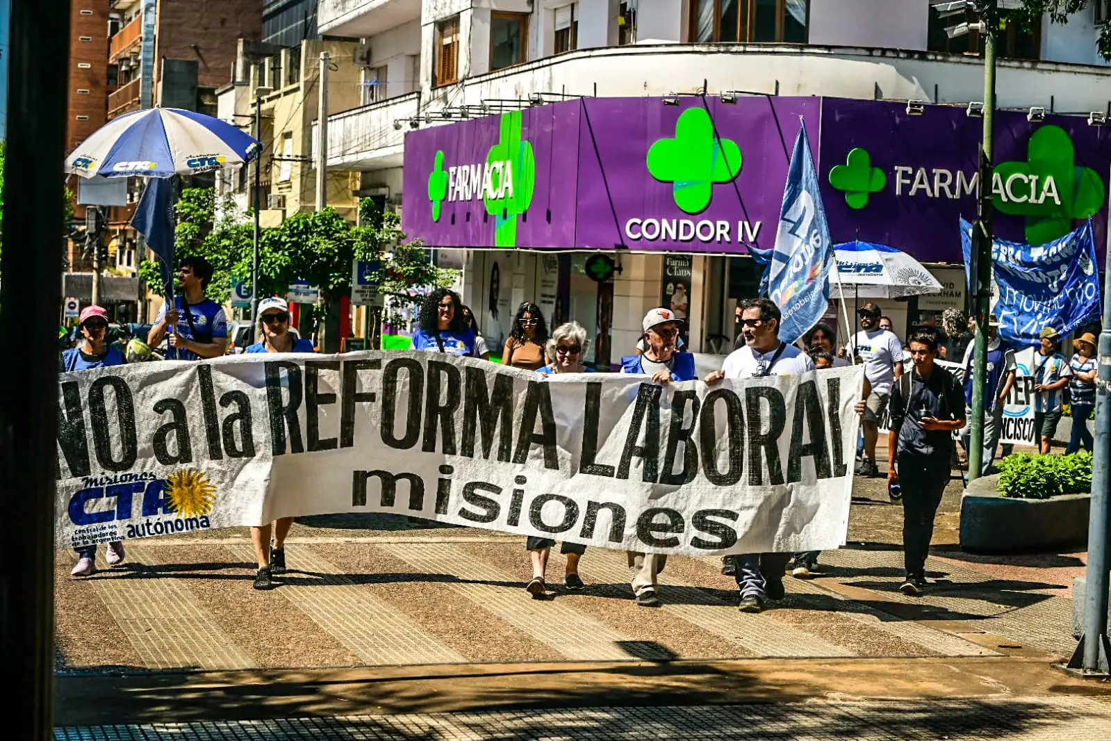 Protesta contra la Reforma Laboral: ATE y la CTA se movilizaron