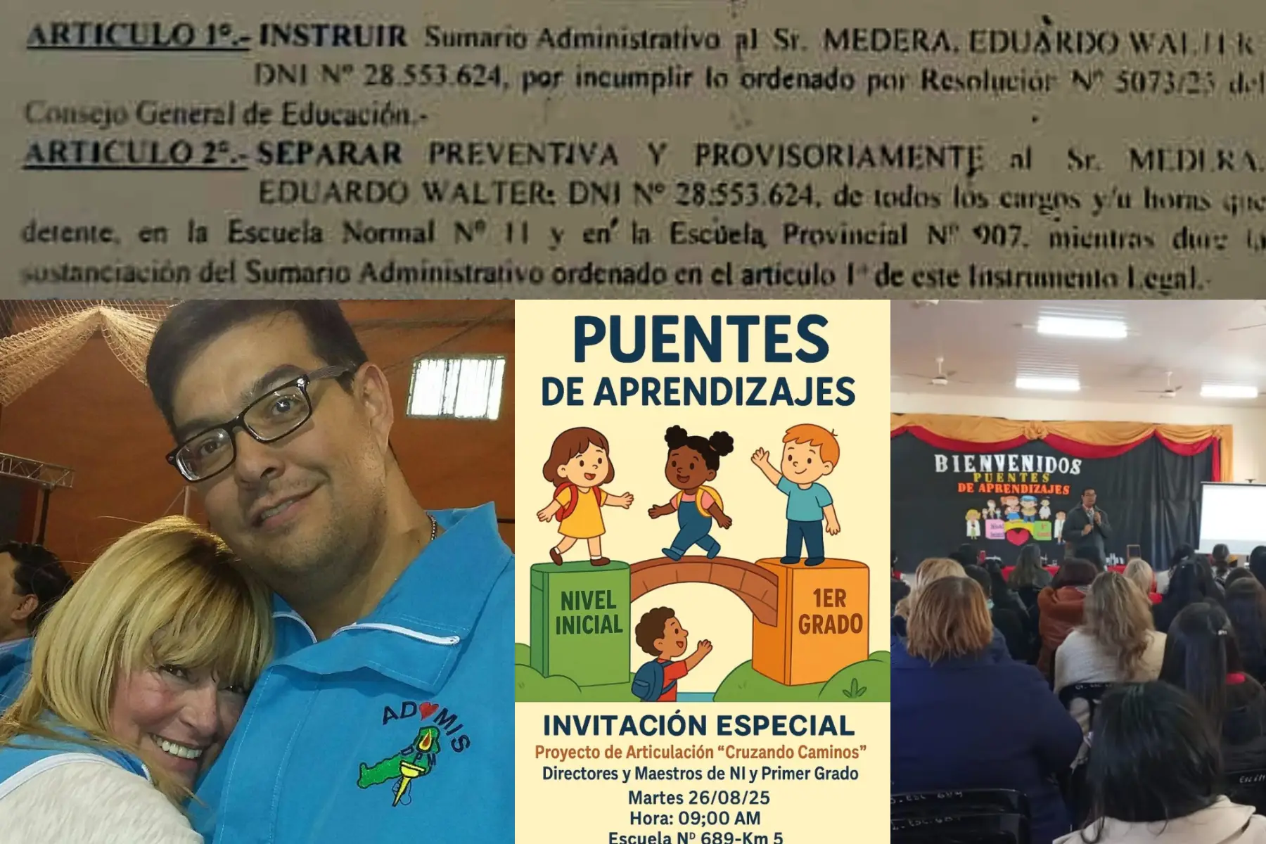 Apartan de sus cargos al docente sumariado por corrupción en Eldorado