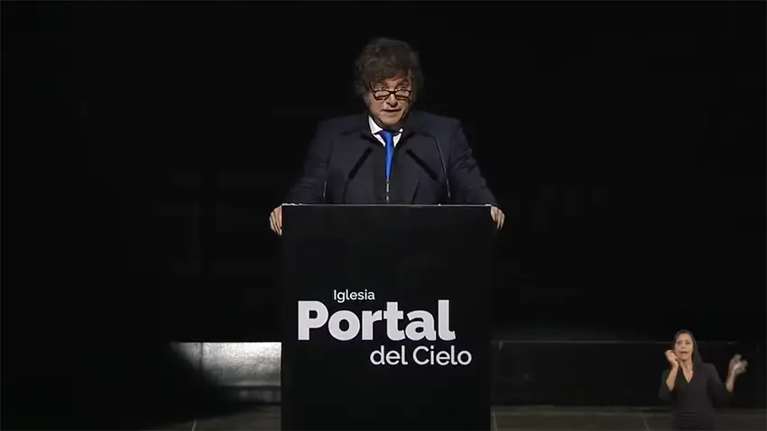 Iglesias evangélicas de Argentina cruzaron a Milei