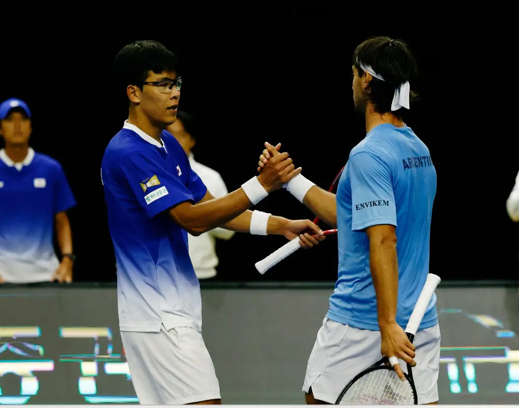 Argentina perdió con Corea del Sur y quedó eliminada de la Copa Davis