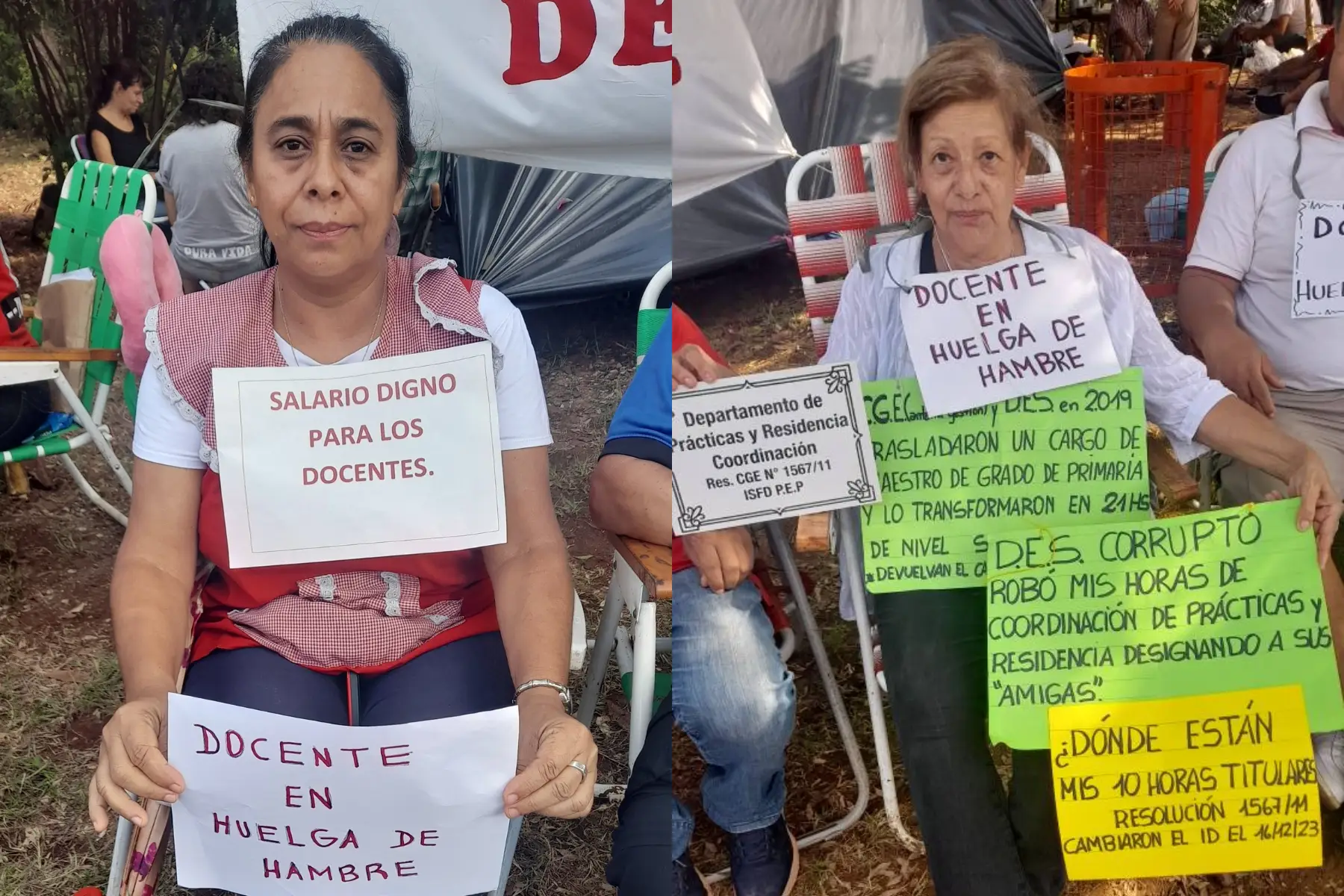 Ortiz confirma que hay 15 docentes en huelga de hambre