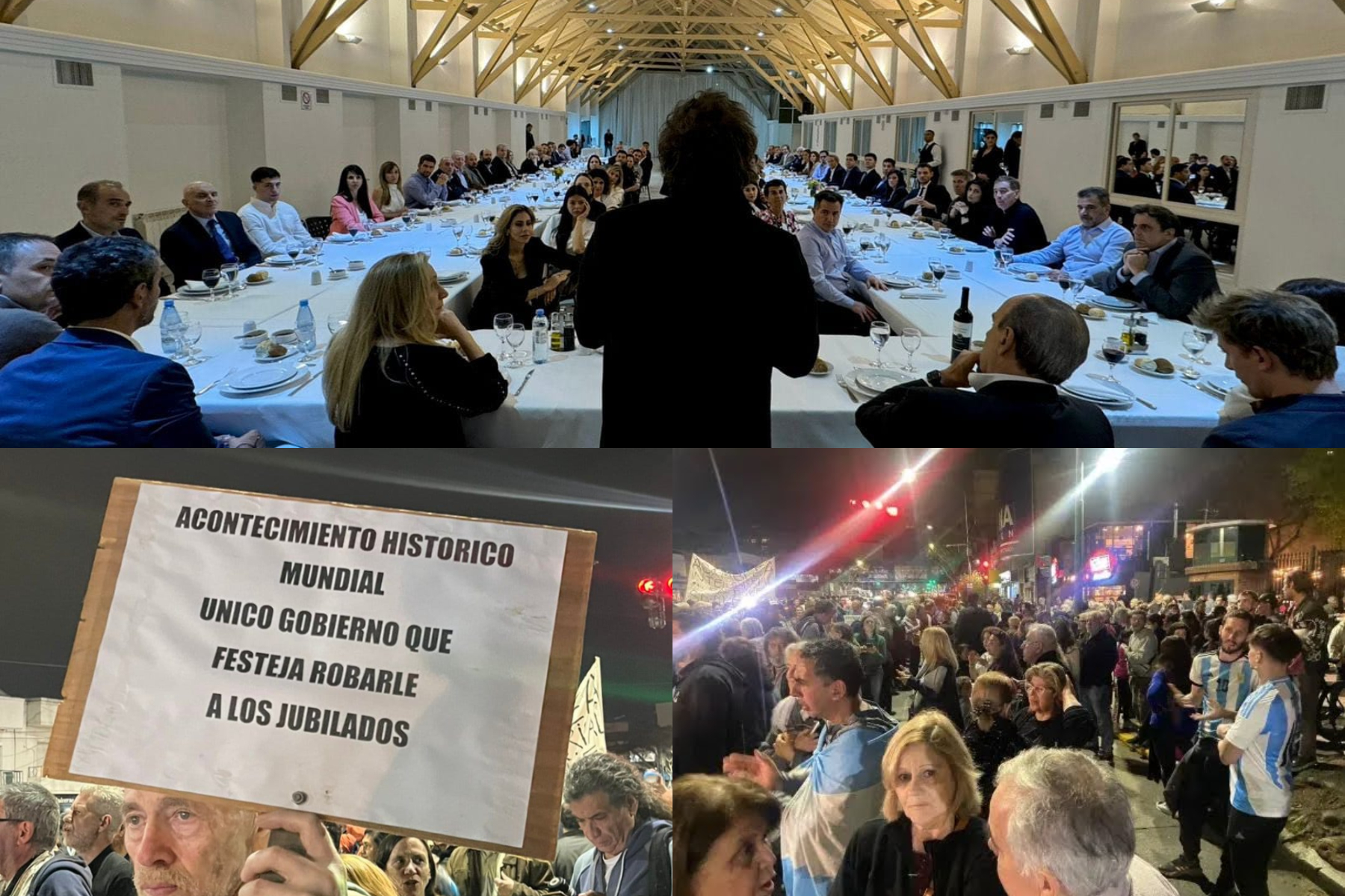 Milei agasajó a los “87 héroes” que convalidaron el veto