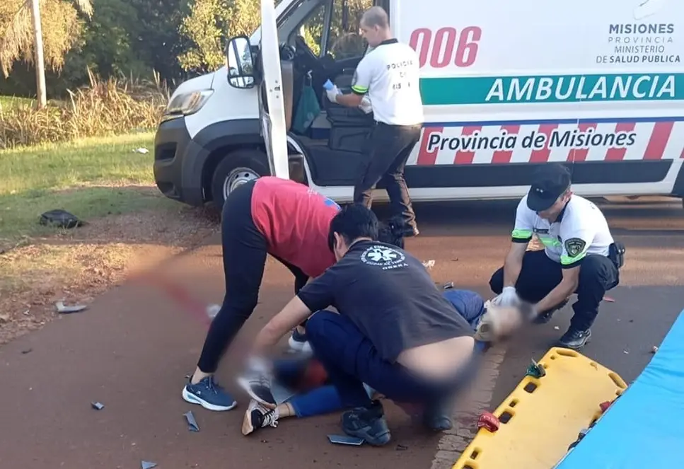 Falleció una motociclista tras un siniestro vial en Oberá