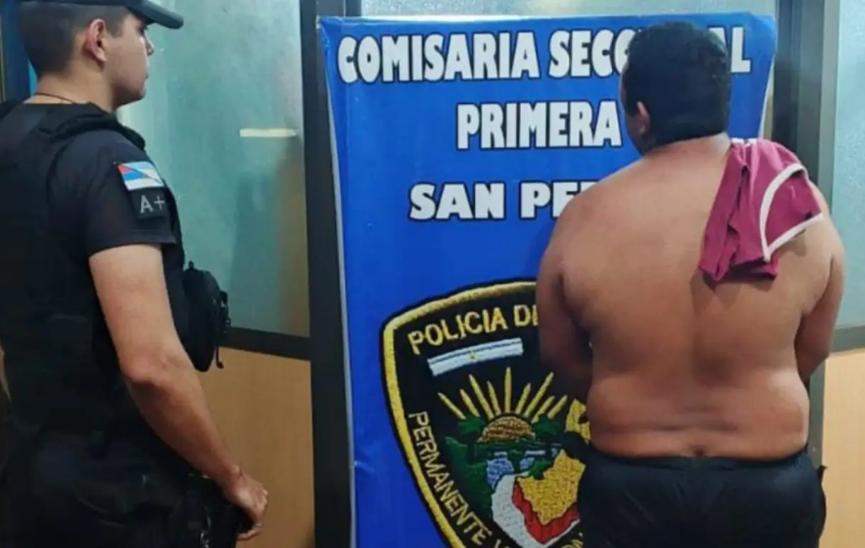 Fue demorado tras agredir a su pareja en San Pedro