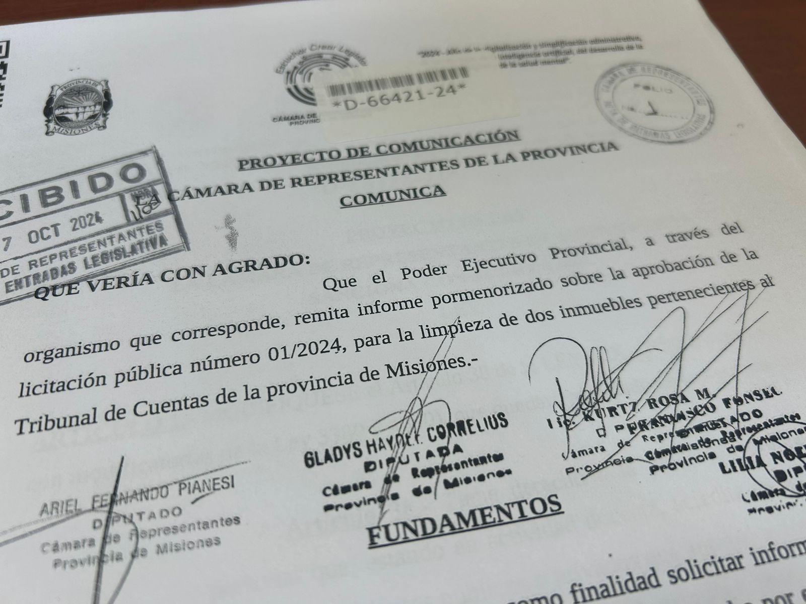 Piden informes sobre controvertida licitación del Tribunal de Cuentas
