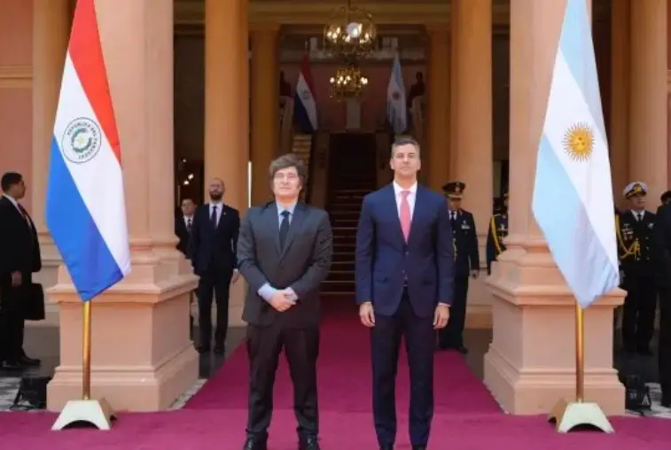 Milei mantuvo un encuentro con su par de Paraguay