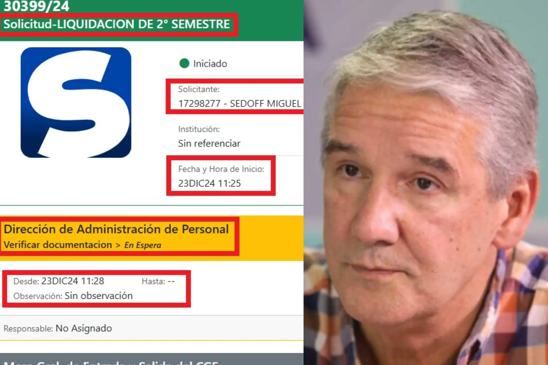 Corrupción en el CGE: Sedoff vive en Rosario y pidió que le paguen el semestre