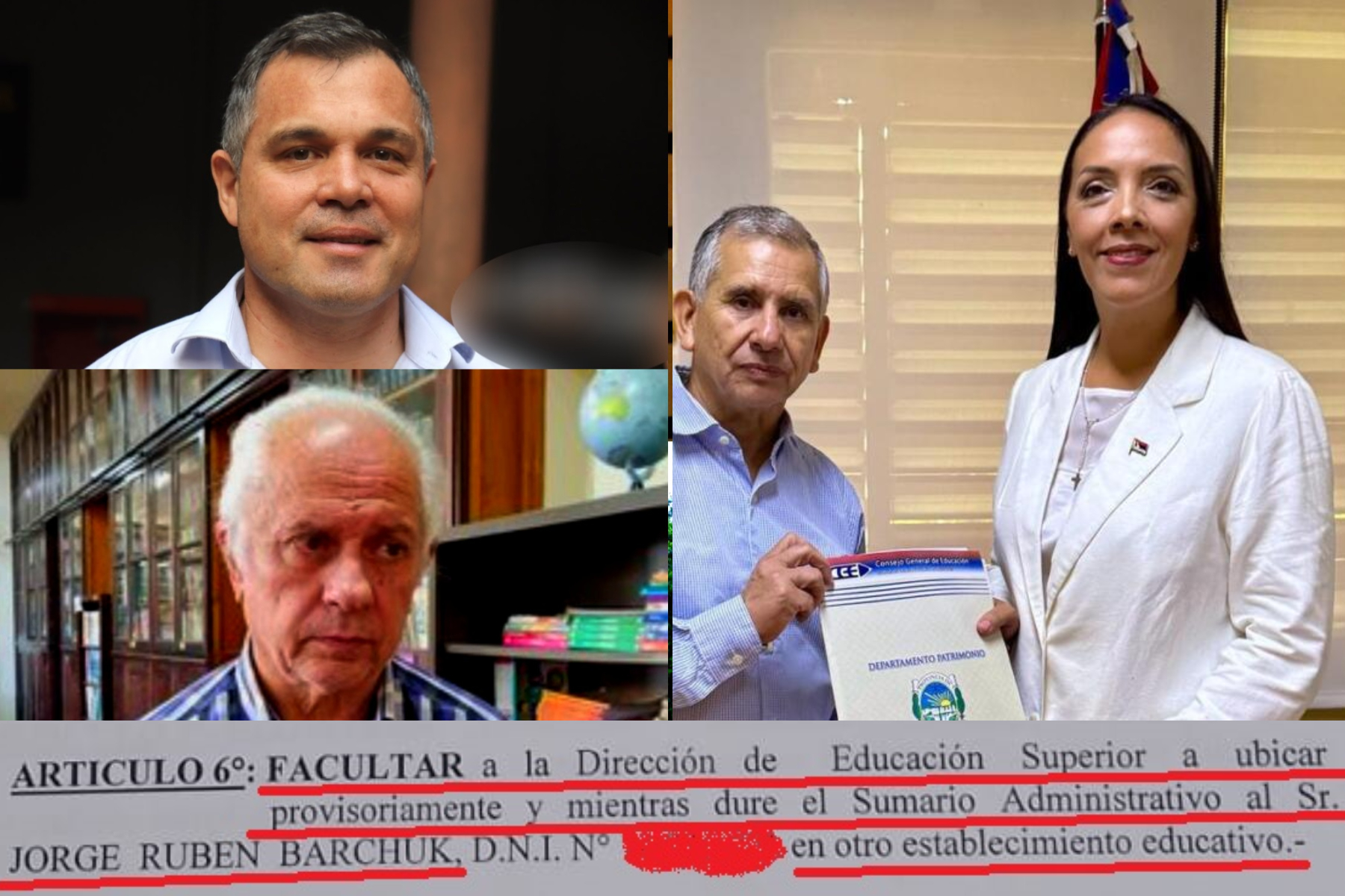 Exrector Barchuk sigue en la Normal, pese a haber sido separado de sus cargos