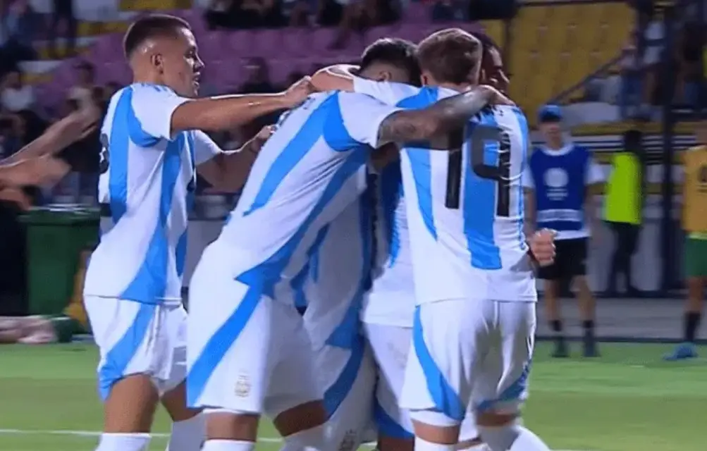 Sub 20: Argentina venció agónicamente a Bolivia