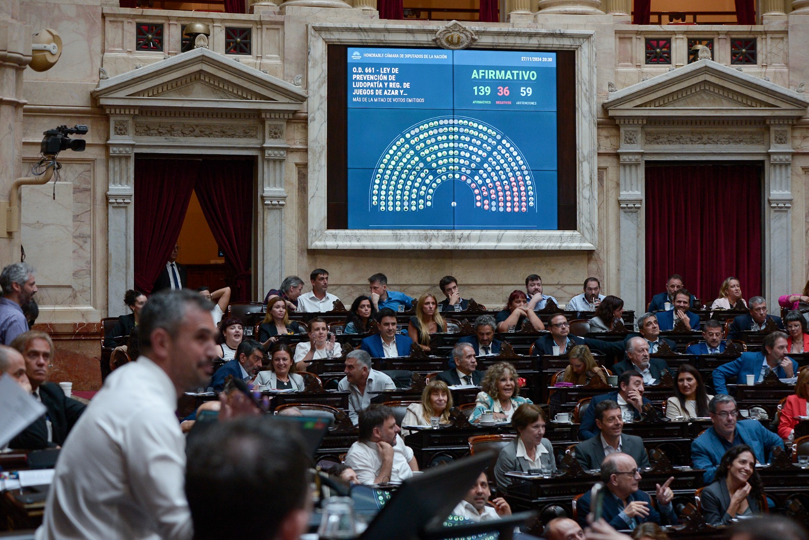 Sin el voto a favor de ningún diputado por Misiones, se aprobó la ley de prevención de la ludopatía