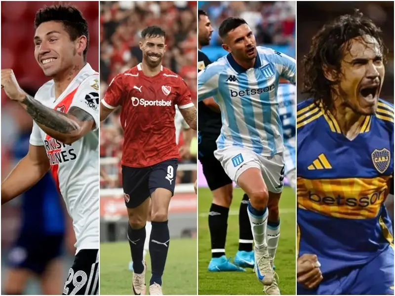 Sábado de clásicos en el fútbol argentino: River vs. Independiente y Racing vs. Boca