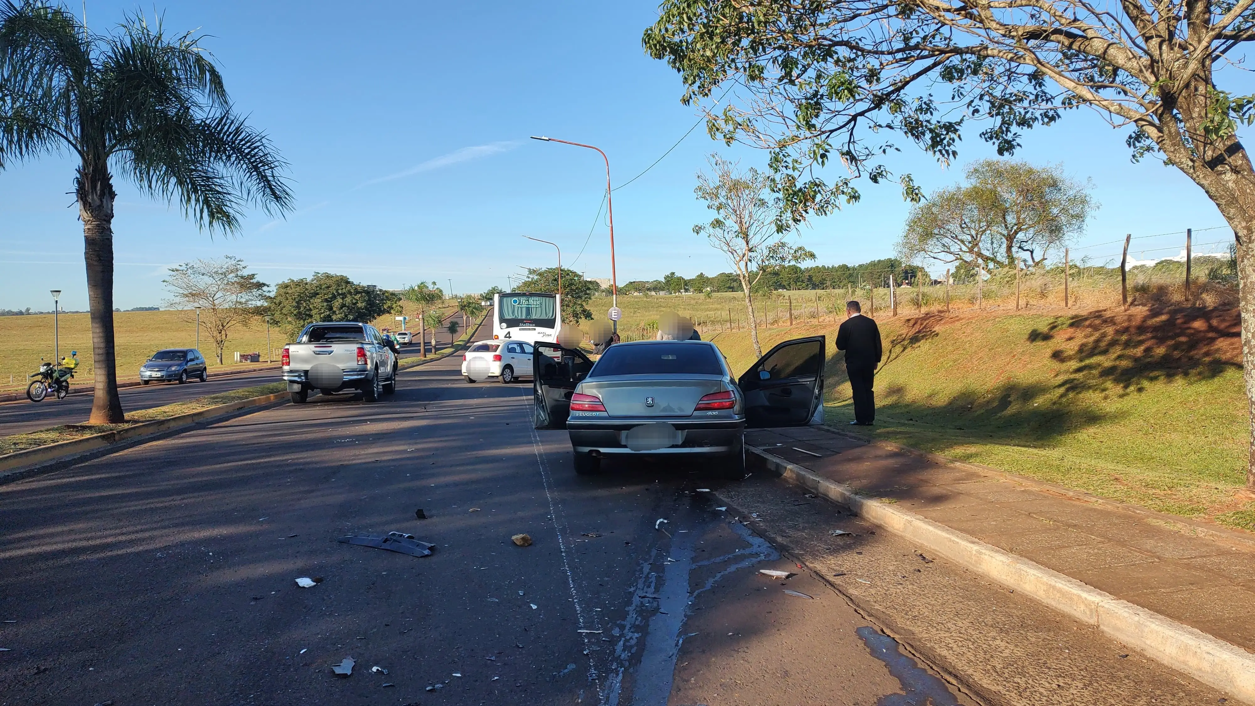 Triple choque en Posadas: un joven fue hospitalizado