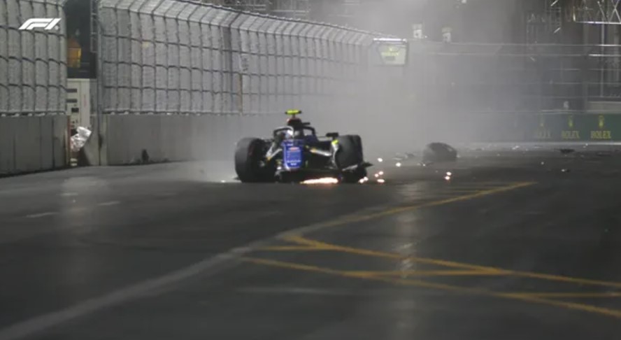 Chocó Colapinto y corre peligro su participación en el GP de Las Vegas