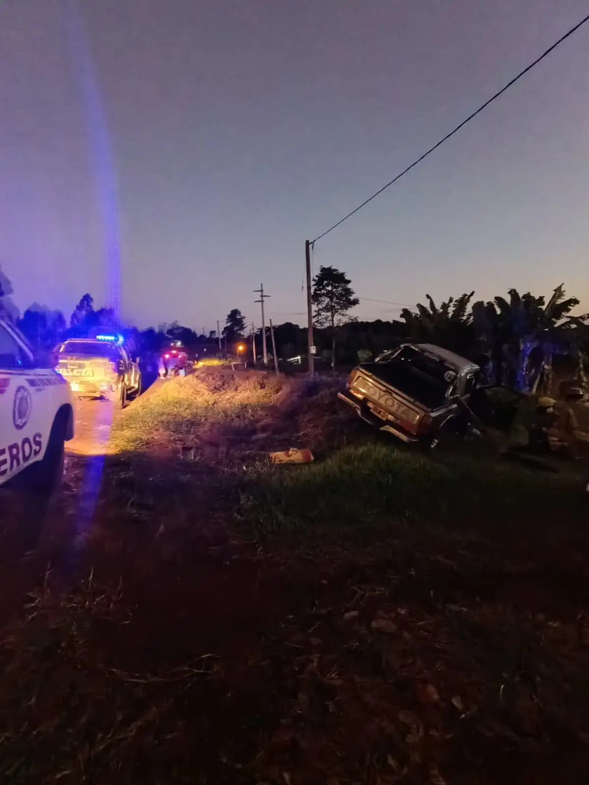 Falleció la acompañante de un automovilista tras un despiste en El Soberbio