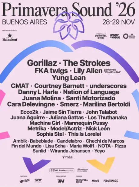 Primavera Sound confirmó el line-up oficial