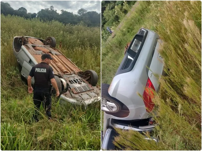 Dos mujeres hospitalizadas tras un despiste y vuelco en Ruta 6