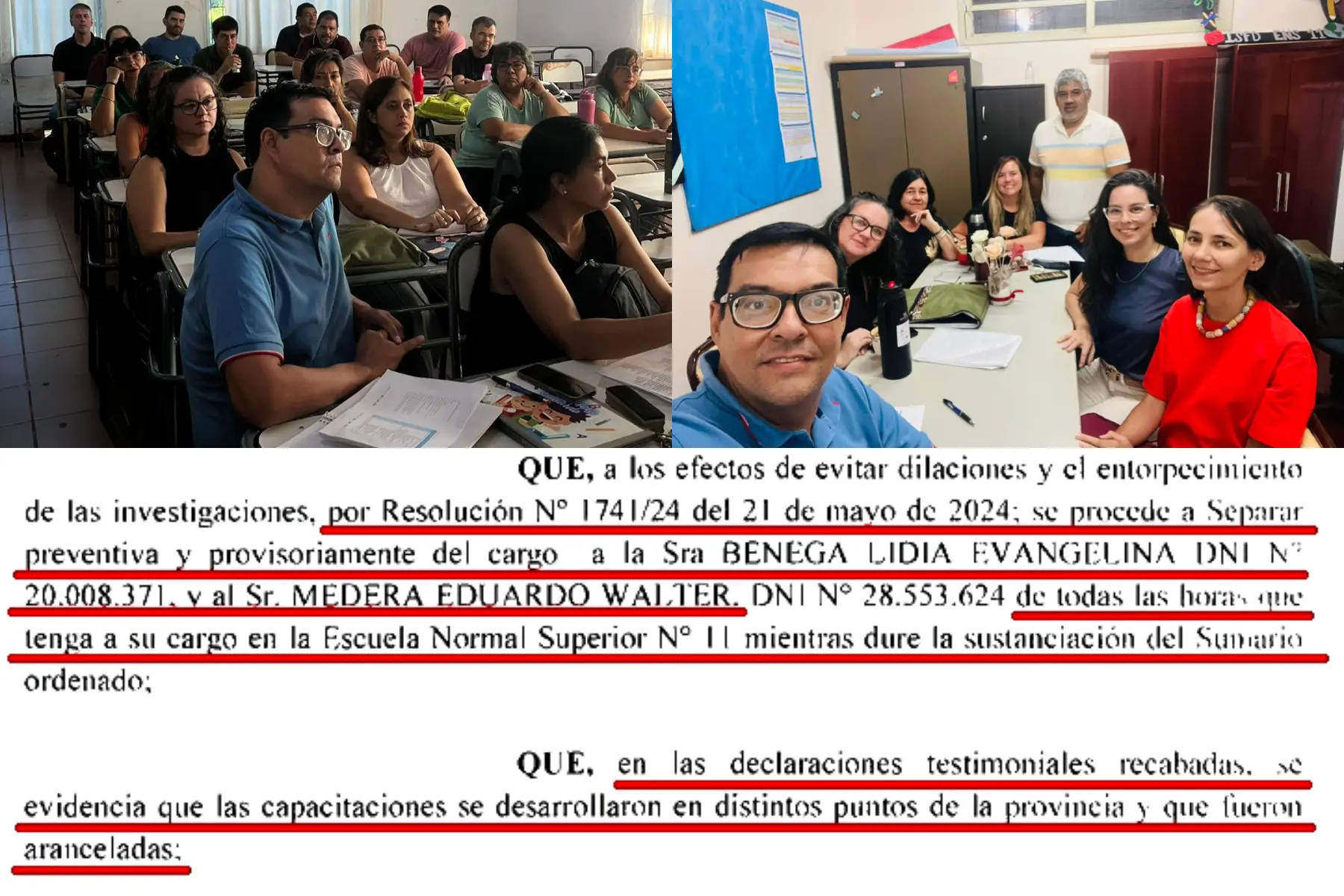 Reinstalaron a docente sumariado por corrupción con diplomaturas