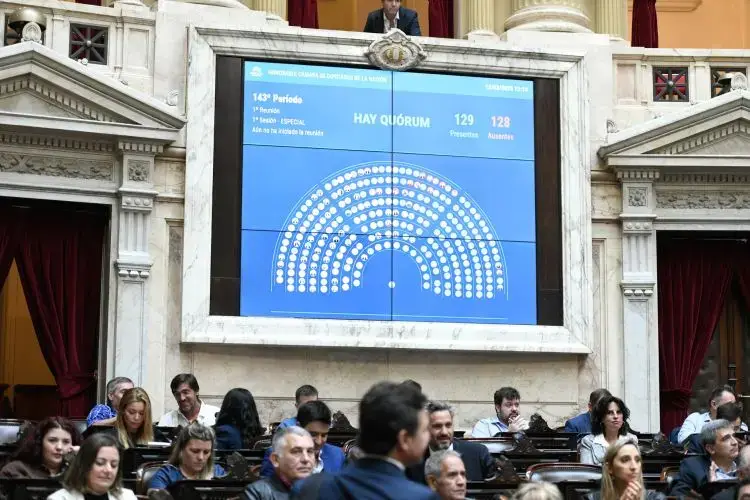 Diputados: La oposición alcanzó el quórum para tratar el criptogate