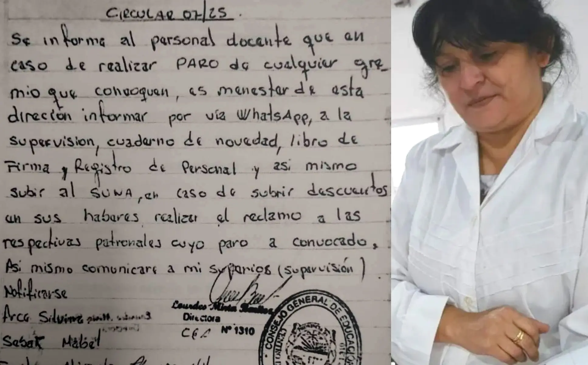 Jardín América: Directora amenazó a colegas que se sumen a paros