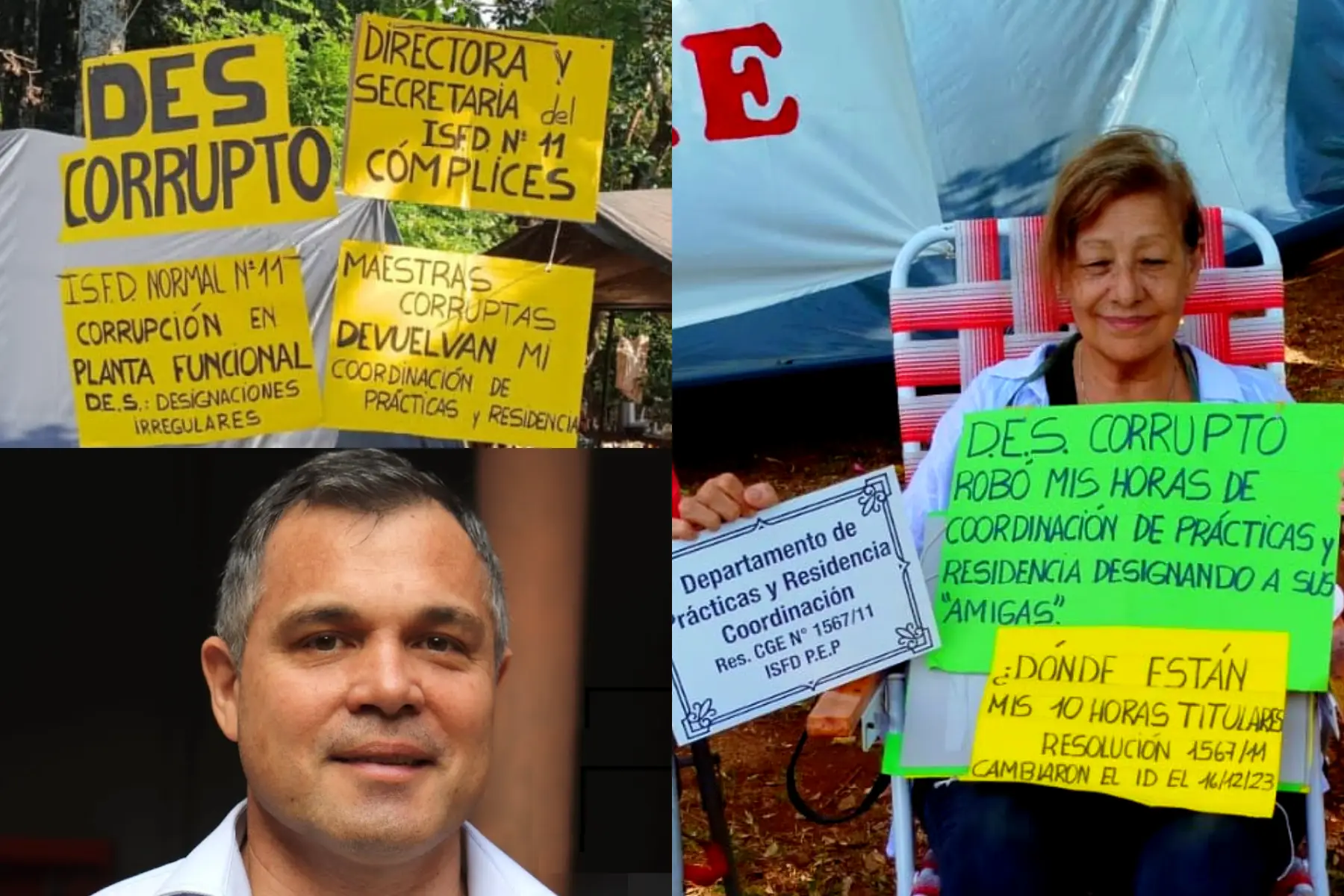 Corrupción en el CGE: Docente en huelga de hambre formula gravísimas acusaciones