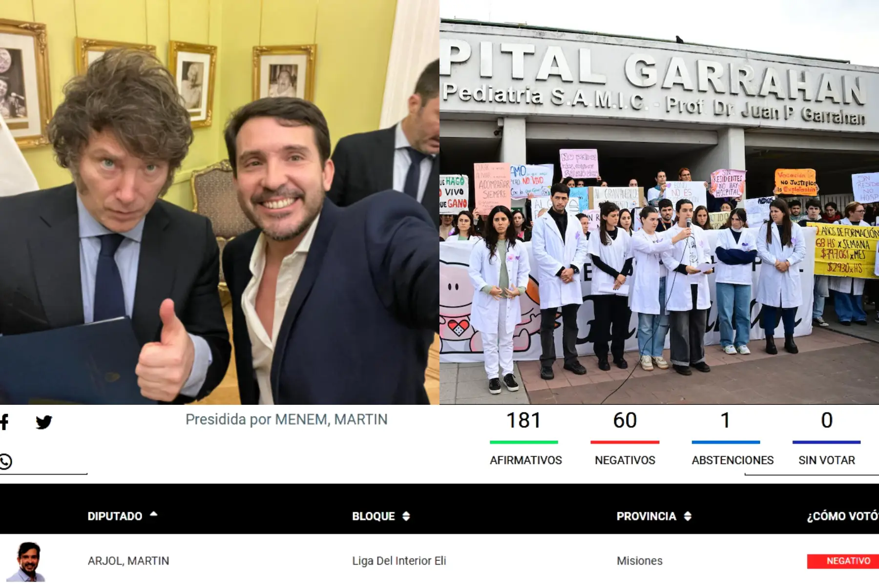 Ley de Emergencia Pediátrica: “No puedo creer que Arjol votó en contra”