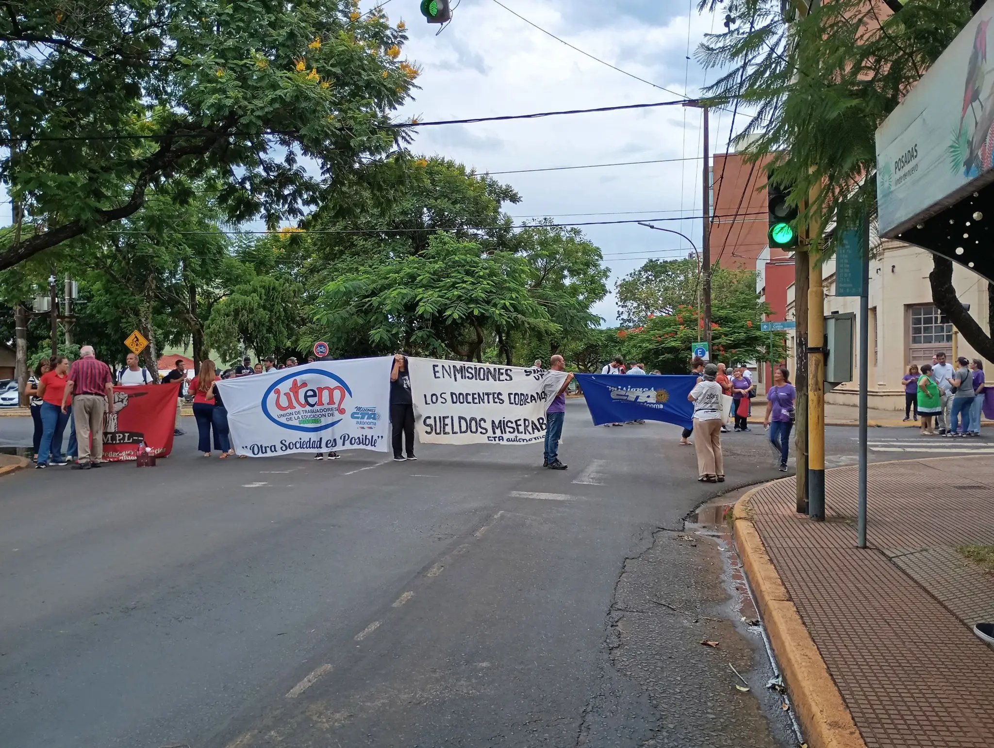 Protesta docente tras ofrecimiento salarial del Gobierno provincial
