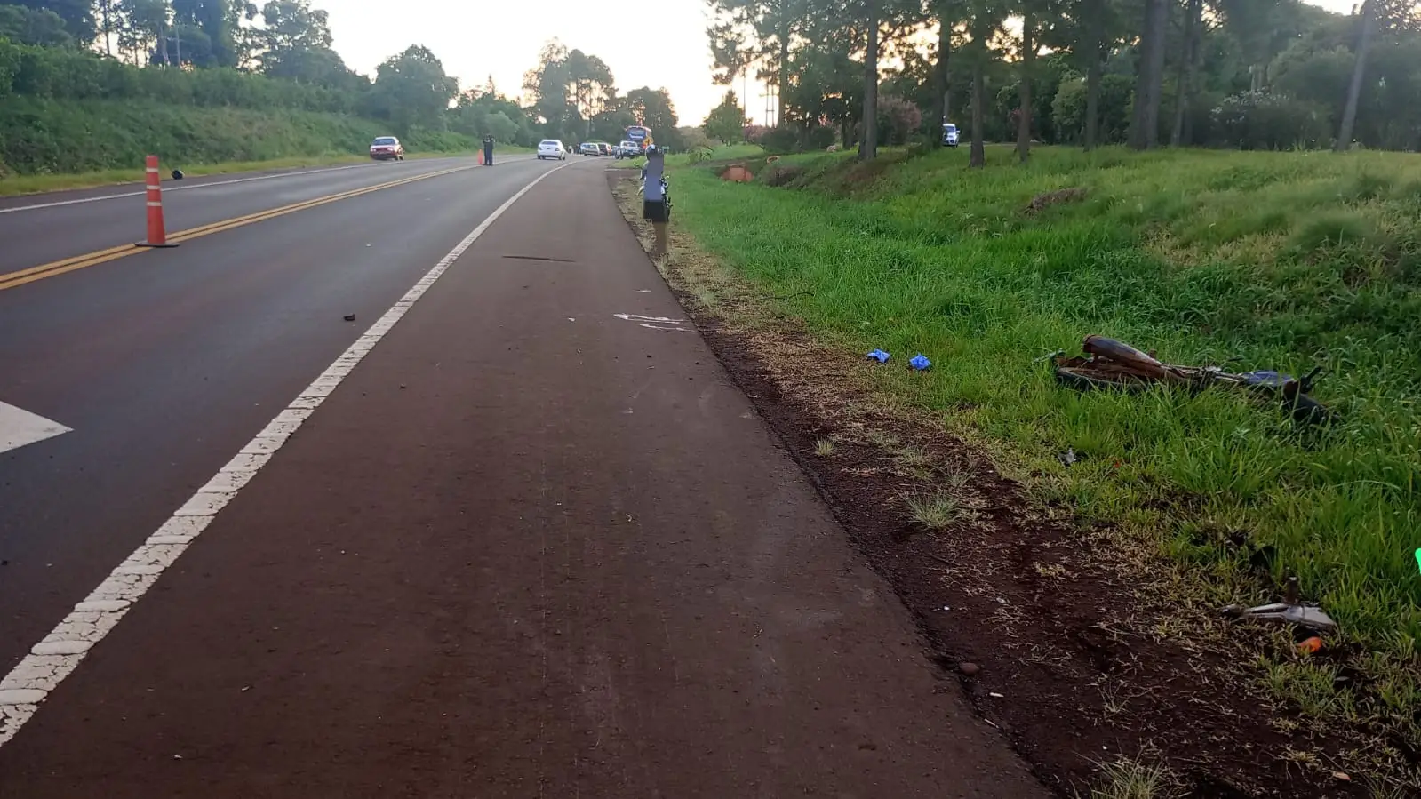 Oberá: Un motociclista murió luego de chocar contra un ómnibus