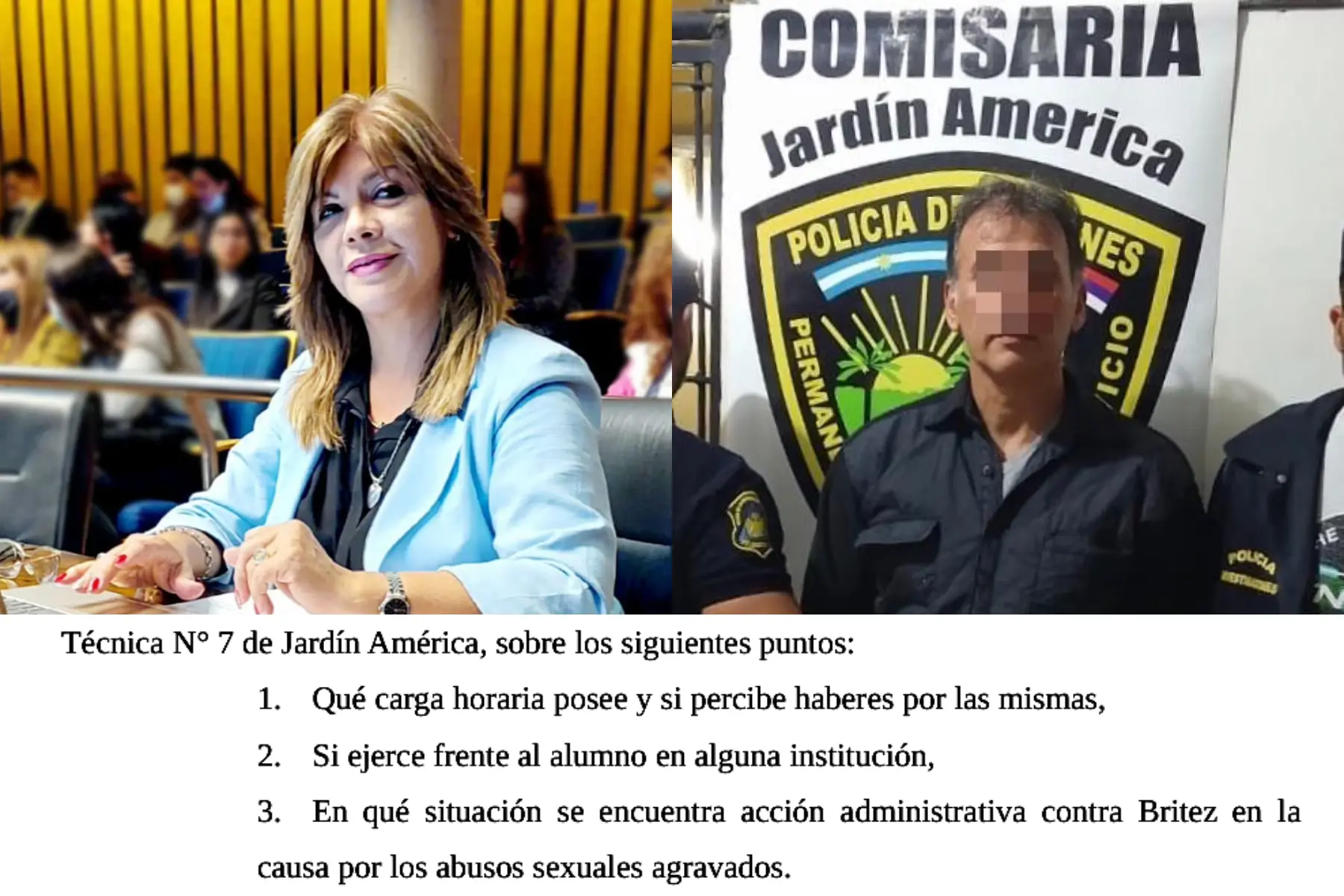 Cajonearon el pedido de informes sobre José Britez