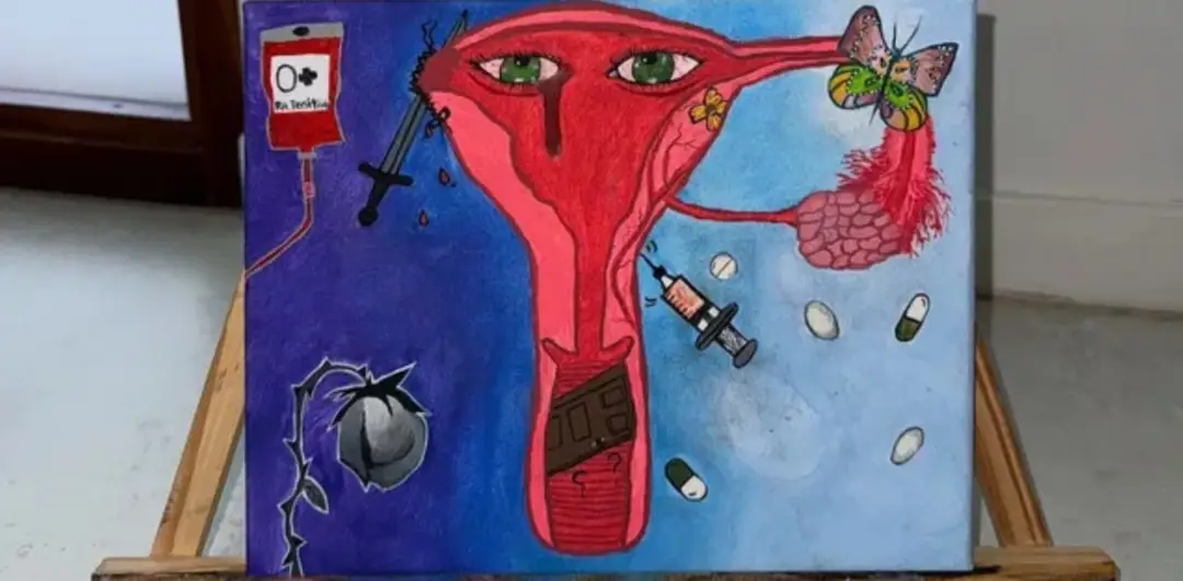 María Becerra expresó su dolor por medio de una pintura